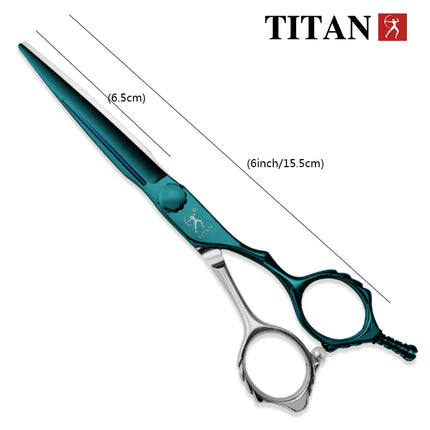 TITAN Professional Hair Scissors Barber Cutting Scissors Hairdressing Shear Salon ToolsATS314 Stainless Steel