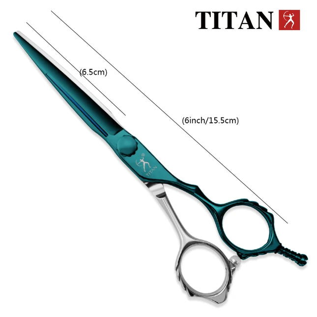 TITAN Professional Hair Scissors Barber Cutting Scissors Hairdressing Shear Salon ToolsATS314 Stainless Steel