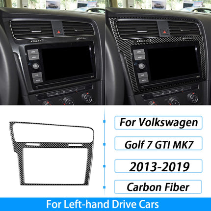 For Volkswagen Golf 7 GTI MK7 2013-2019 Carbon Fiber Gear Shift Air Outlet Window Lift Dashboard Suit Trim Car Interior Sticker