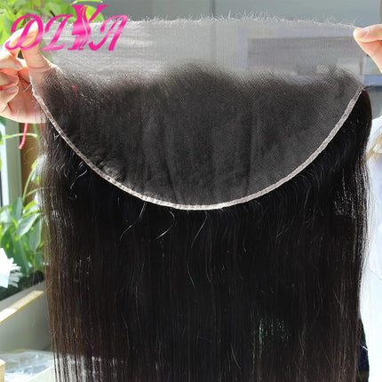 5x5 Deep Parting 100% Real HD Lace Closure Melt Skin 14-24 inch Straight Vietnamese Human Hair Pre Plucked HD Lace Frontal Only