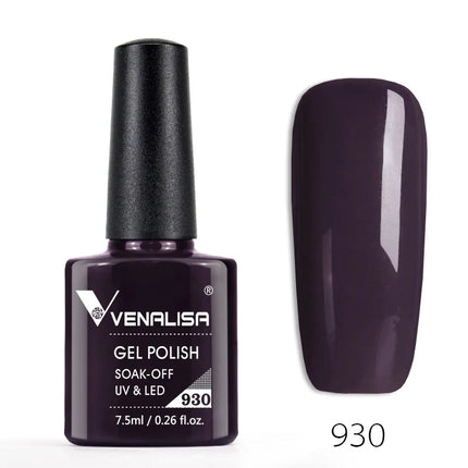Venalisa Nail Gel Polish Semi Permanent Salon Quality TPO Free Glitter 7.5ml Soak off UV LED Nail Gel Varnish