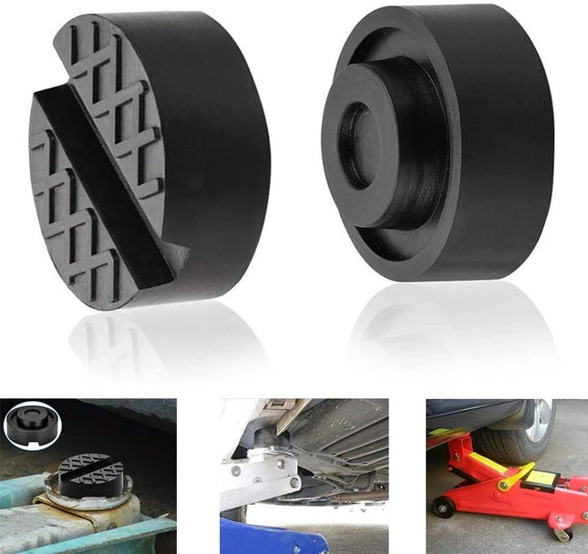 Floor Slotted Car Jack Rubber Pad Frame Protector Adapter Jacking Tool Pinch Weld Side Lifting Disk For Audi Mercedes Ford Lada