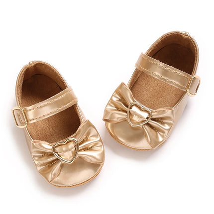 Spring and Autumn Baby Golden Princess Shoes Children's Soft soled Single Shoes Baby Girl Casual Shoes Baby Leather Shoes