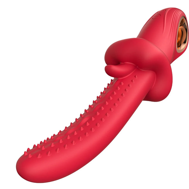 3 in 1 Tongue Vibrator G Spot Vibrator with 10 Swinging & Vibration Modes Female Sex Toys Thrusting Vibrator Couples Sex Toy