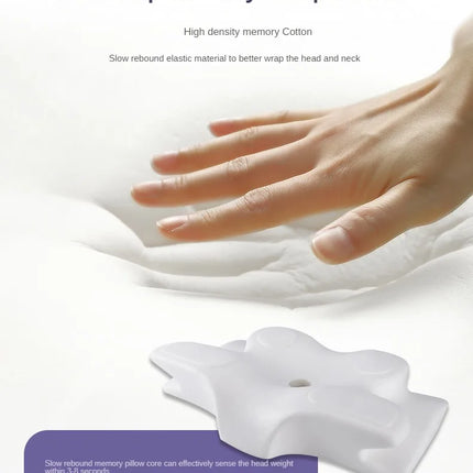 New Memory Foam Pillows Butterfly Shape Relaxing Cervical Slow Rebound Neck Pillow Pain Relief Sleeping Orthopedic Pillow Beding