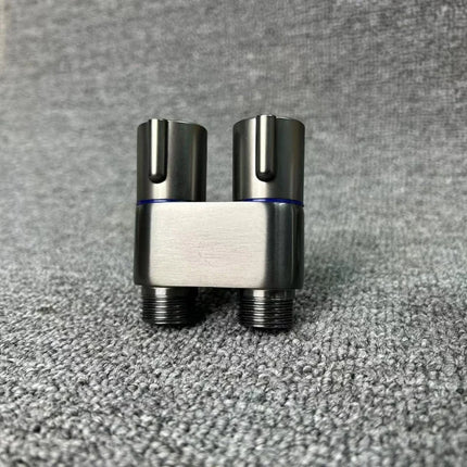 Handheld toilet nozzle pressurization spray suit double outlet angle valve wall mounted double outlet toilet accessories