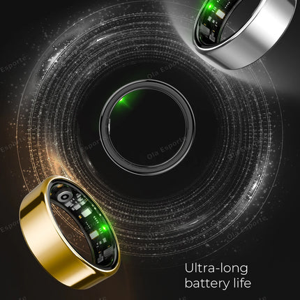 2026 New Smart Ring Heart Rate Blood Pressure Sleep Monitoring Motion Tracking IP68 Waterproof Men Women Smart Ring Holiday Gift