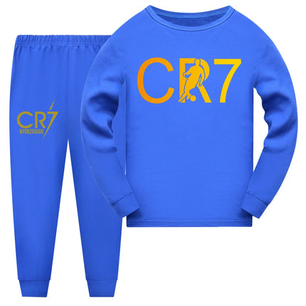 CR7 Series Kids Clothes Baby Girls Pajama Sets Boys Long Sleeve Pyjamas Children's Set Girls Cartoon Sleepwear