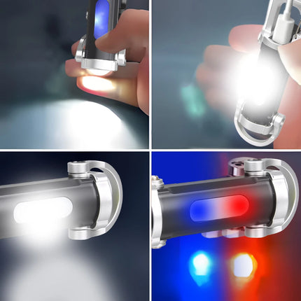 Portable MINI LED COB Handheld Flashlights High Brightness Keychain Work Lamp Emergency Work Lamp For Outdoor Camping Walking