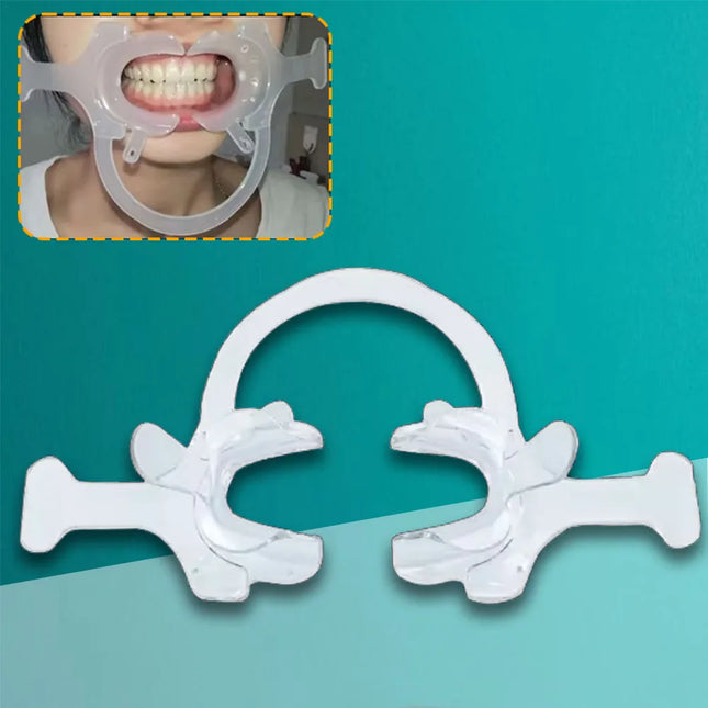 Disposable Transparent Lip and Buccal Retractor with Handle for Dental Use Orthodontic Mouth Opener Tool