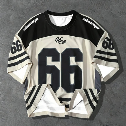 2025 summer new men's T-shirt Casual crewneck T-shirt Chicago letters 3D printed pattern polyester pullover summer daily outdoor