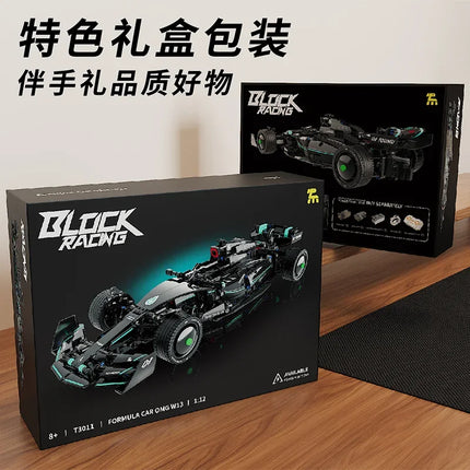 T3011 1157Pcs RC Technical F1 W13 E Performance Building Blocks Super Race Car Assembly Model Vehicle Toys Bricks for Boy Gifts