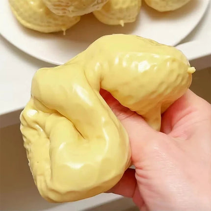 Squishy Peanut Stress Ball Squeeze Toy No rebound Buttery-Soft Feel Fidget Toy  ASMR Sensory Anti Stress Toys for Adults