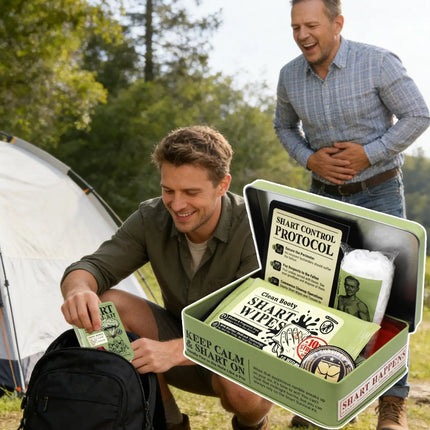 Fart Survival Set - Funny Prank Kit with Wet Wipes & Tissues, Novelty Gag Gift for Men, Family, Friends, Teenagers, April Fools