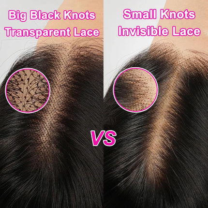 Skinlike Real HD Lace Closure Only Kinky Edges 9x6 7x7 5x5 Invisible HD Lace Skin Melt PrePlucked 13x4 13x6 HD Lace Frontal Only