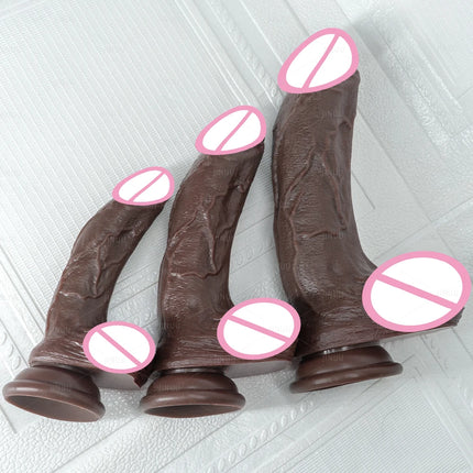 Realistic Man Thick Huge Dildo Soft Anal Vaginal Masturbators Small Fake Penis Adults Sex Toy for Women Suction Cup Big Dick
