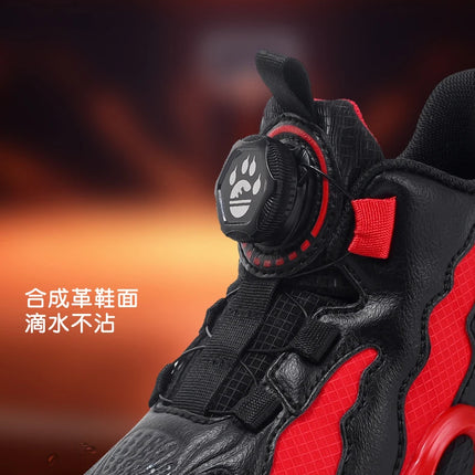 Fashion Basketball Shoes for Kids High-top PU Leather Sports Shoes Children Casual Shoes Boys Girls Comfortable Gym Trainers New