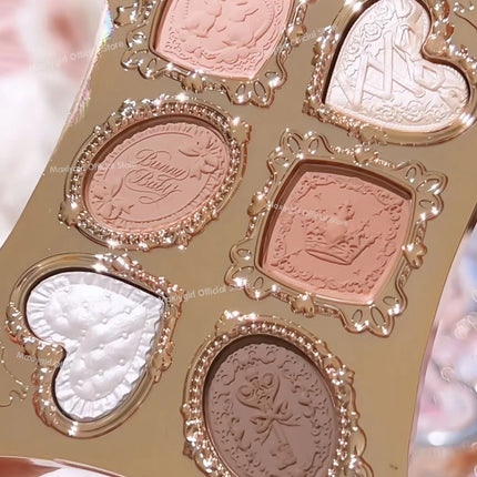 Flower Knows Bonnie Bunny Garden Collection Matte Shimmer Eye Shadows Highly Pigmented Eye Makeup Eyeshadow Highlighter