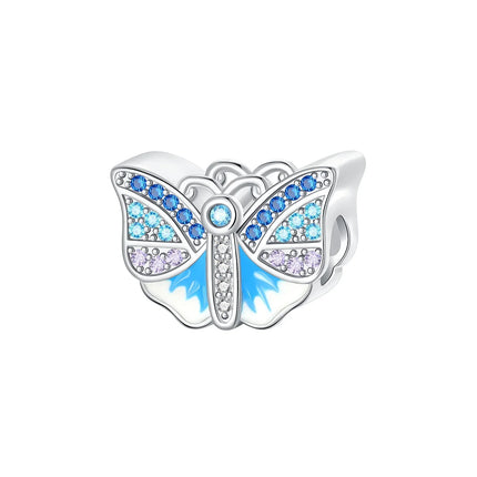Original Charms 925 Sterling Silver Butterfly Pendant Dragonfly Flowers Bead For Women Necklace DIY Bracelet Fine Jewelry Gift