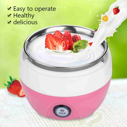 Electric Yogurt Maker, Automatic Homemade Machine, Stainless Steel Inner Pot, 1L