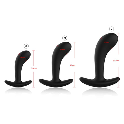 3pcs/set Butt Plug Anal Plug for Men Beginner Silicone Prostate Massager Anal Stimulator Adult Goods Sex Toy for Men Women Gay