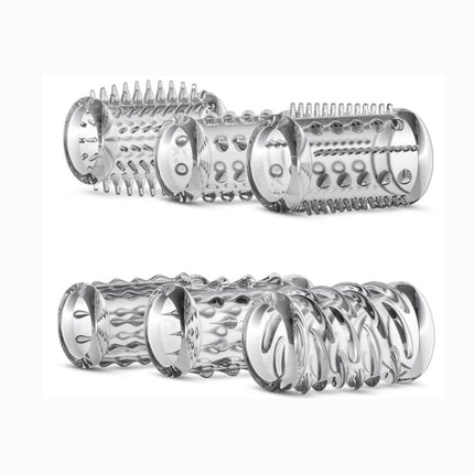 6pcs Penis Sleeve Male Erection Enlargement Spike Cock Cover Delayed Ejaculation G-spot Stimulate Orgasm Sex Toys for Men Couple