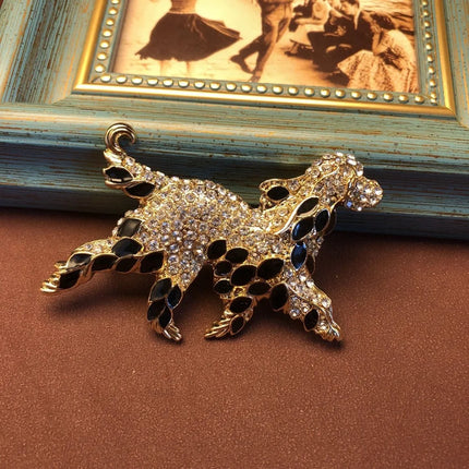 Baroque Luxury Beautiful Puppy Animal Design Brooch for Men and Women, JewelryAccessories, WeddingHolidayPartyCoupleSurpriseGift