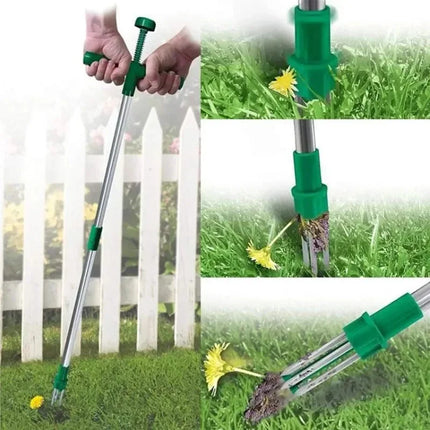 Garden Weeder, Weeder, Double-Section Split Aluminum Tube, Manual Weed Removal Gardening Tool Grass Digger Handheld Puller