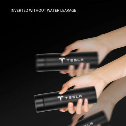 500mI Auto Digital Intelligent Thermos Cup For Tesla Model 3 X S Y P100D SpaceX Car Digital Smart Thermos Cup Auto Accessories