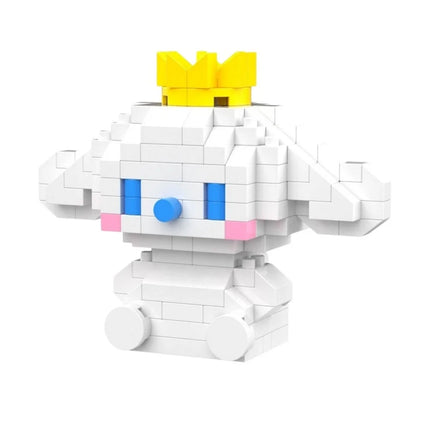 Sanrio Hello Kitty Kuromi My Melody Cinnamoroll Building Blocks Cartoon Figures Bricks Children's Assembly Toys Model Gift