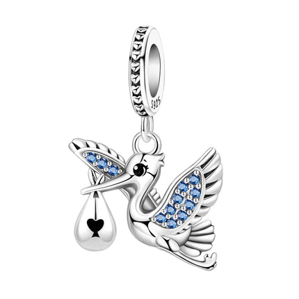 S925 Sterling Silver Charm Bead Angel Prayer Travel Memorial Pendant Fine Birthday Gift Fit Bangle Bracelet Necklace DIY Jewelry