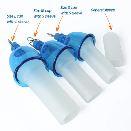 Male Penis Extender Enlargement Vacuum Cup Top Cradle Head Hanger Dick Glans Pump Stretcher Edge Enlarger System  Sex Toy Men18+