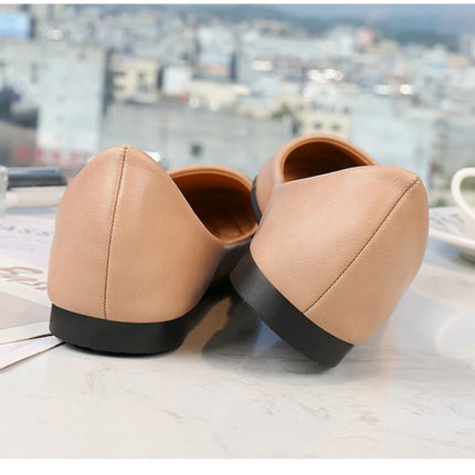 New Flat Heel Pointed Toe Flat Shoes Korean Style Fashionable Shallow Mouth Large-Size Casual Shoes Comfortable And Breathable