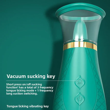 Clitoris Licker Tongue Vibrator Nipples Stimulator Orgasm Vagina Sucking Massager Sexy Toys For Women Female Masturbator