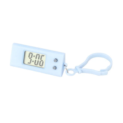 Electronic Keychain Clock Compact Mini Pocket Watch Portable Electronic Clock Digital Oval Hanging Watch For Students Daily