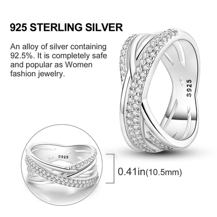 Original 925 Sterling Silver Ring Colorful Diamonds Cubic Zircon Finger Ring For Women Jewelry Wedding Engagement Birthday Gift