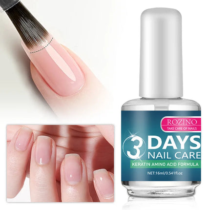 Multi functional nail care solution, gently moisturizes nails, brightens and repairs nails, anti scratch and polishing oil
