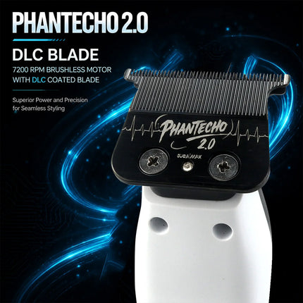 JUCAI X-01 X-02 Professional Hair Clipper Kit for Men DLC Blade 8000RPM Brushless Motor with Base Charger Hair Cutting Machine
