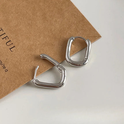 925 Sterling Silver  Circle Hoop Earrings for Women Fashion Luxury  Crystal Zirconia Earrings Party Wedding Versatile Jewelry