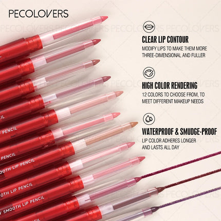 1PC Waterproof Lip Liner - Long-Lasting , Sweat-Resistant & Smudge-Proof, No-Stain Formula, Suits for All Light Beige Types,