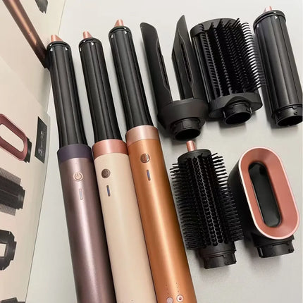 6-In-1 Hair Care Styler Negative Ion Blow Dryer Multi-Function Curling Iron Combination for Styling And Grooming