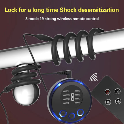 Electric Shock Penis Ring Cock Ring Delay Ejaculation Pulse Body Massager Delayed Ejaculation Prostatic Massage Sex Toys for Men