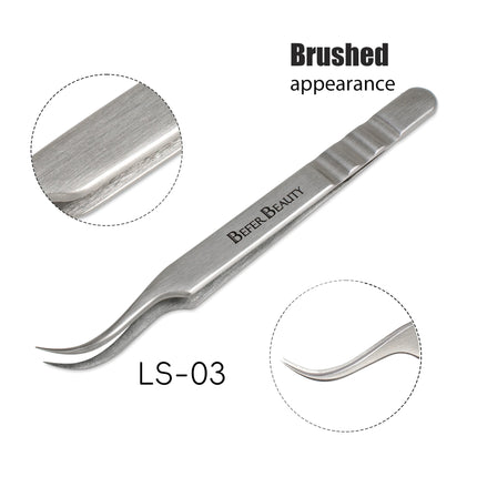 Anti-Static Tweezers Eyelash Extension Professional High Precision Volume Tweezer Stainless Steel Tweezers Antislip Makeup Tool