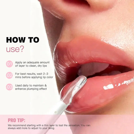 Original Soft Pink Crystal Spicy Shine Lip Plumper High-Shine Lasting Moisturizing Lip Oil Hydrate Smooth Nourish Instant Plump