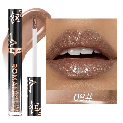 1Pc Lip Gloss Pearlescent particles shimmer Suitable for party, stage, Valentine's Day gift, daily wear