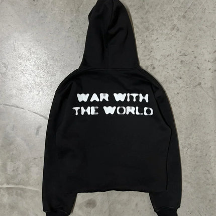 Trendy Retro Street Style Portrait Print Long Sleeved Loose Hoodie for Men and Women, Millennium Gothic Harajuku Style Pullover