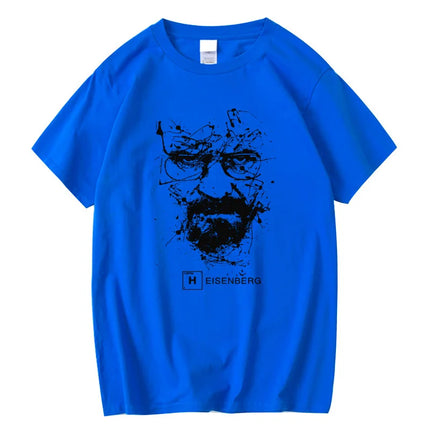 Men's Fashion Casual Top Quality 100% Cotton Breaking Bad T-Shirts Men Heisenberg Camisetas Hombre Men Cool Tee Shirt Tops