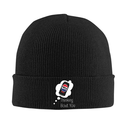 Thinking Bout You Pepsi Max Warm Knitted Cap Winter Knit Bonnet Hat Skullies Beanies Hip Hop Caps for Unisex