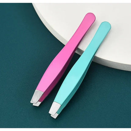 Removal Clip for Eyelash 1/4pcs Eyebrow Tweezers Stainless Steel Hair Extension Tweezer Colorful Professional Makeup Beauty Tool