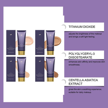 Beauty Body Coverage Perfector–Waterproof Leg & Body Makeup-Concealer For Scars, Spots, Veins, Tattoos and More Blend Cosmetics